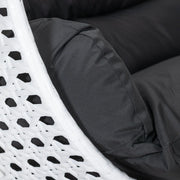 Modern White Wicker Hanging Double Seater Egg Swing Chair - Elax Furniture