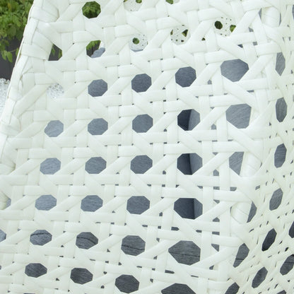 Modern White Wicker Hanging Double Seater Egg Swing Chair - Elax Furniture