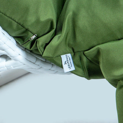 Modern White Wicker Hanging Double Seater Egg Swing Chair - Elax Furniture