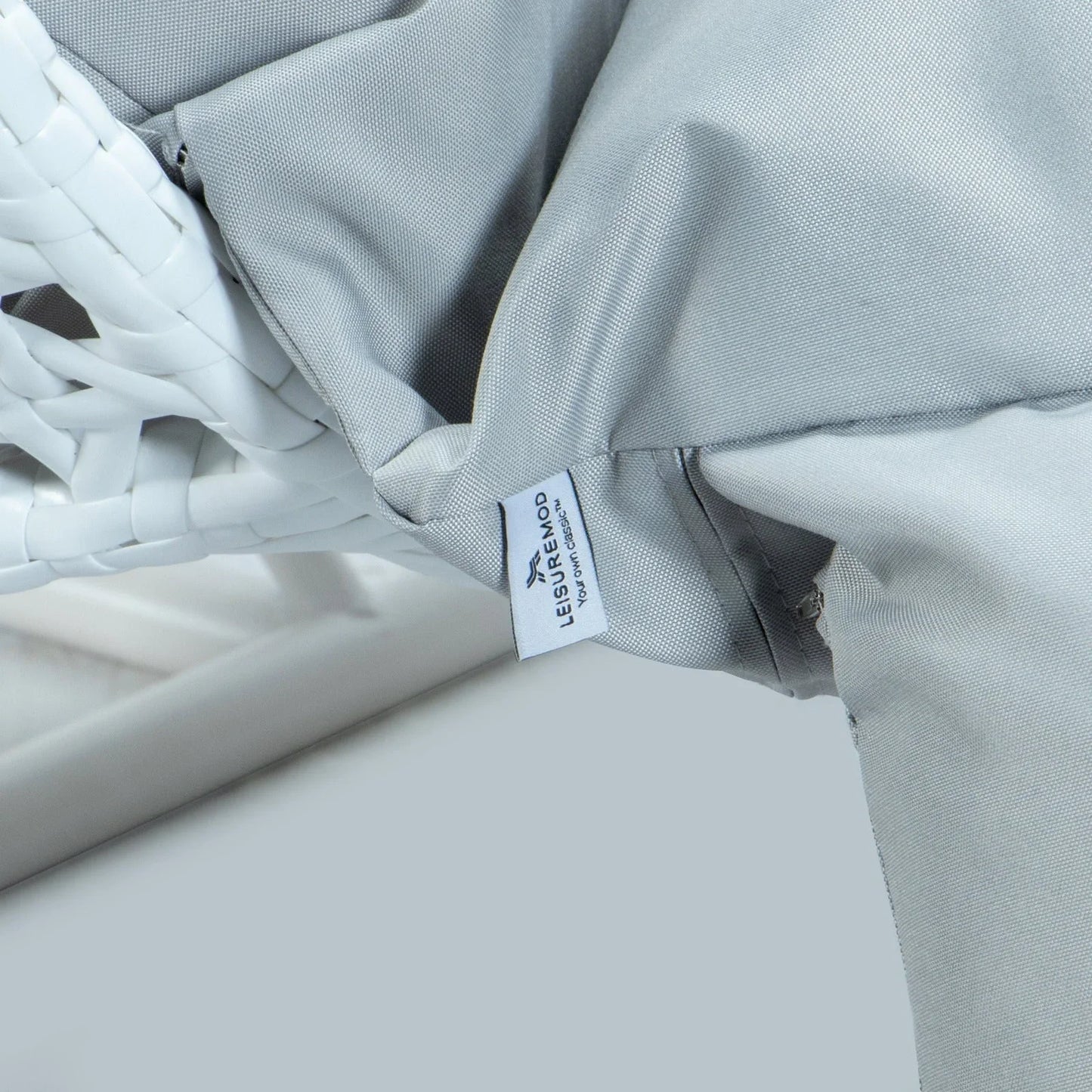 Modern White Wicker Hanging Double Seater Egg Swing Chair - Elax Furniture