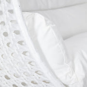 Modern White Wicker Hanging Double Seater Egg Swing Chair - Elax Furniture