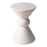 Echo Side Table with Weather-Resistant Fibersone Top Round Accent Table - Elax Furniture