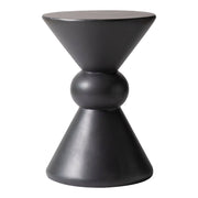 Echo Side Table with Weather-Resistant Fibersone Top Round Accent Table - Elax Furniture