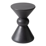 Echo Side Table with Weather-Resistant Fibersone Top Round Accent Table - Elax Furniture