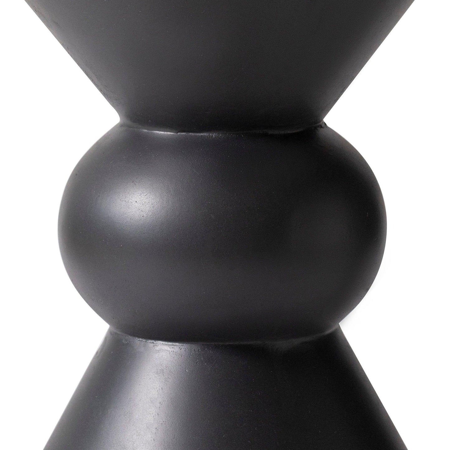 Echo Side Table with Weather-Resistant Fibersone Top Round Accent Table - Elax Furniture