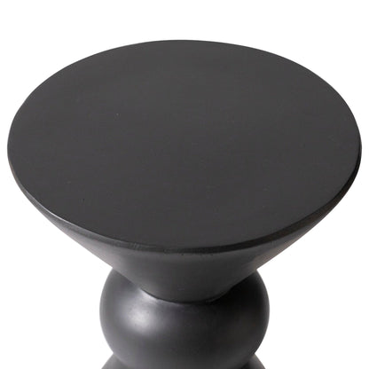 Echo Side Table with Weather-Resistant Fibersone Top Round Accent Table - Elax Furniture