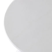 Elsie 18" Wide Circular Fiberstone Side Table for Indoor/Outdoor Use