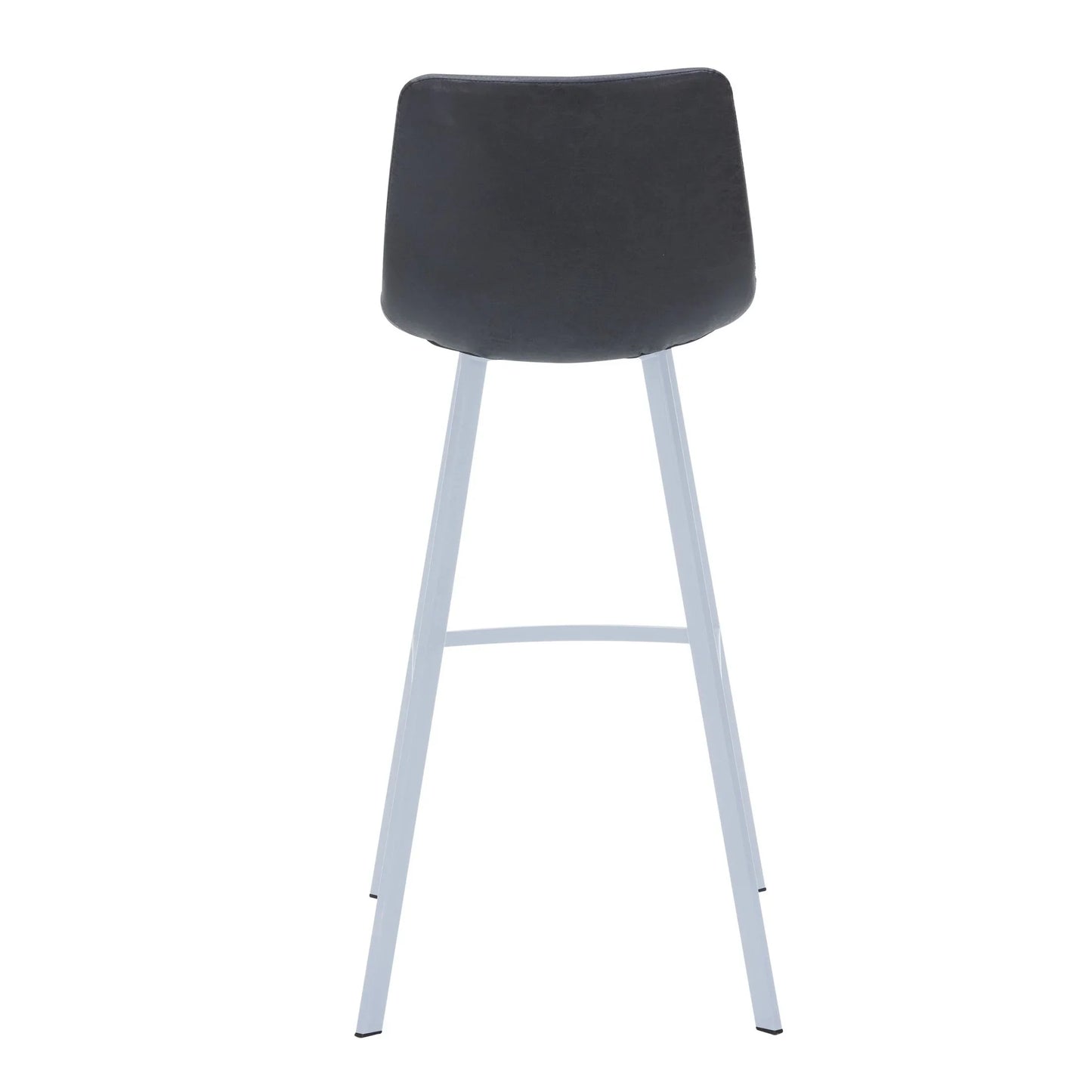 Elland 41" Leather Counter Height Barstool with Stainless Steel Legs and Footrest - Elax Furniture