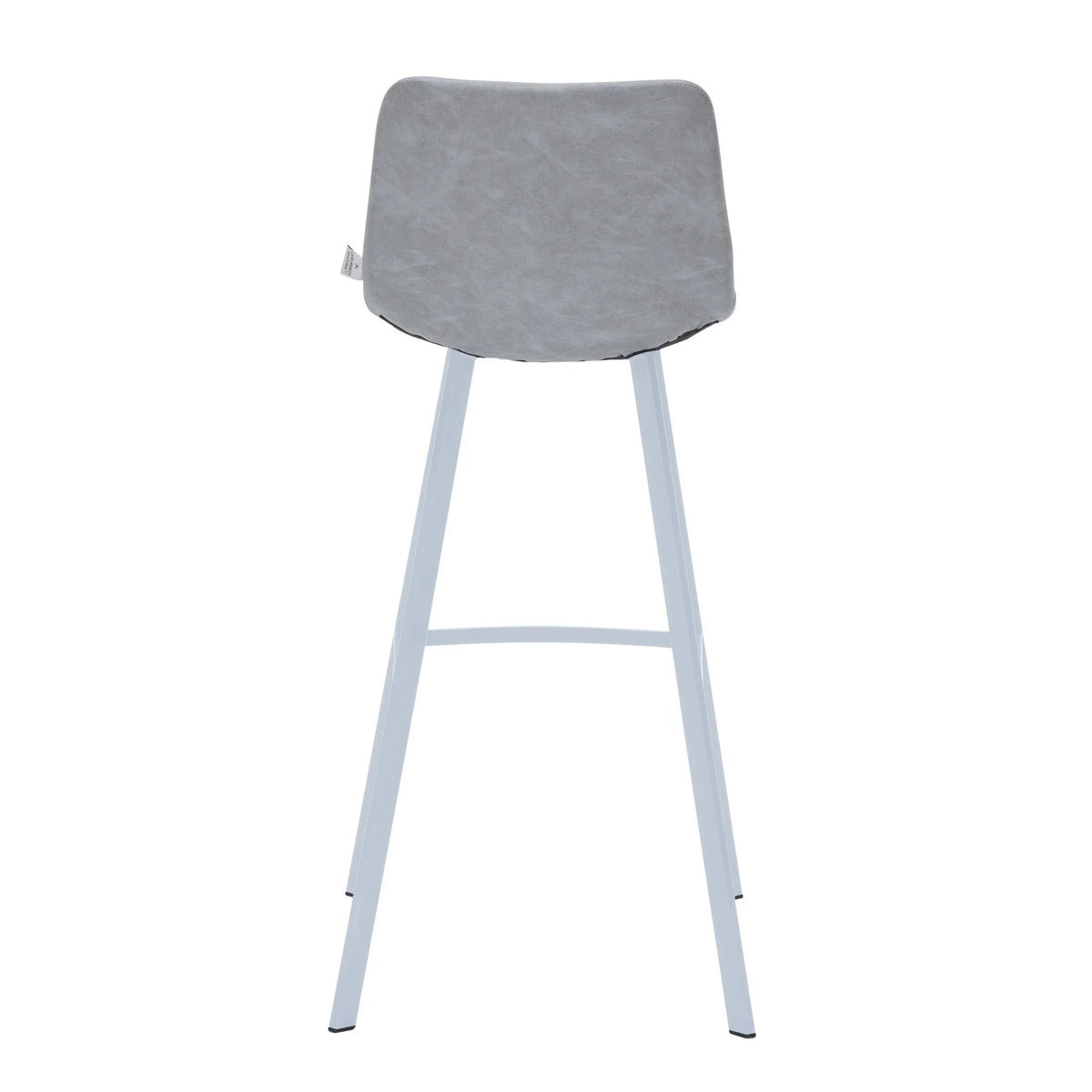 Elland 41" Leather Counter Height Barstool with Stainless Steel Legs and Footrest - Elax Furniture