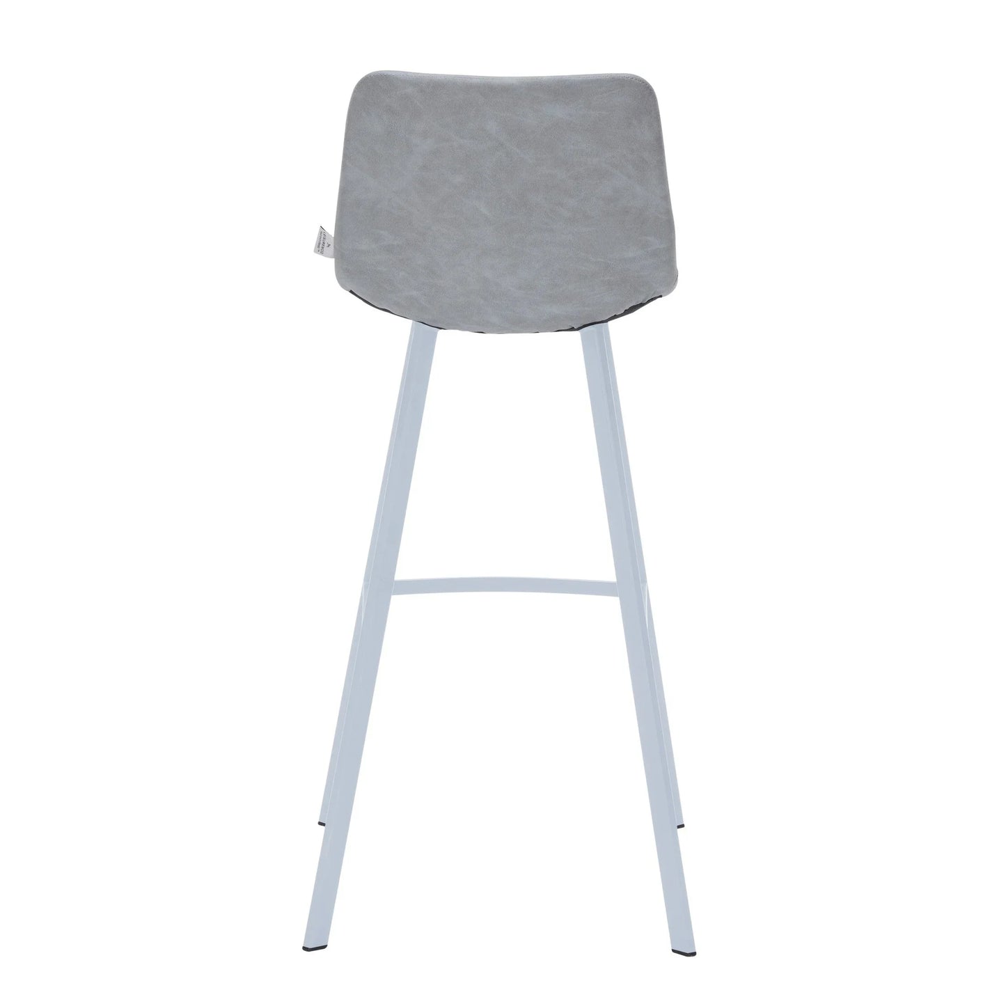 Elland 41" Leather Counter Height Barstool with Stainless Steel Legs and Footrest - Elax Furniture