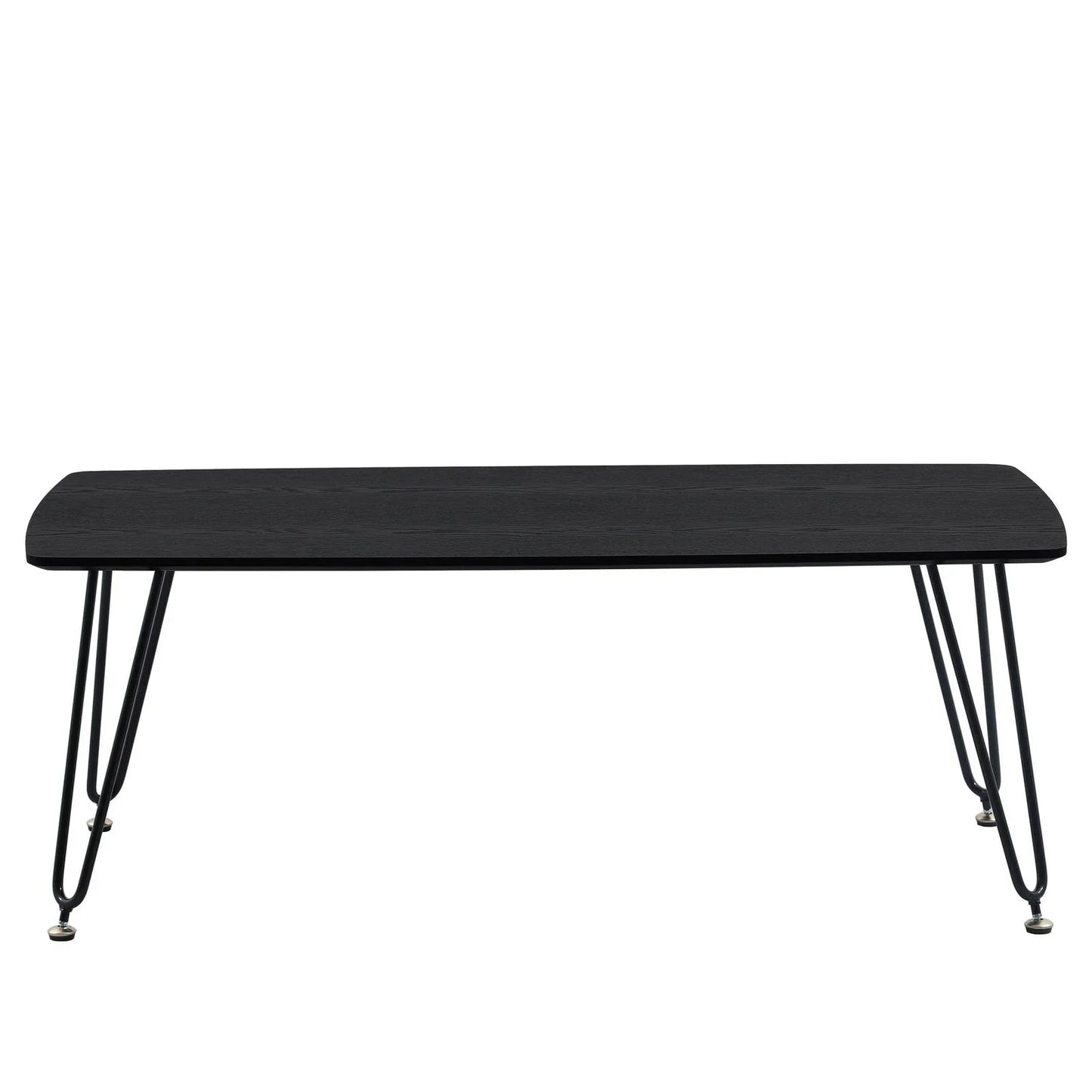 Elmwood Rectangular Coffee Table with Ash Wood Tabletop in Iron - Elax Furniture