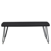 Elmwood Rectangular Coffee Table with Ash Wood Tabletop in Iron - Elax Furniture