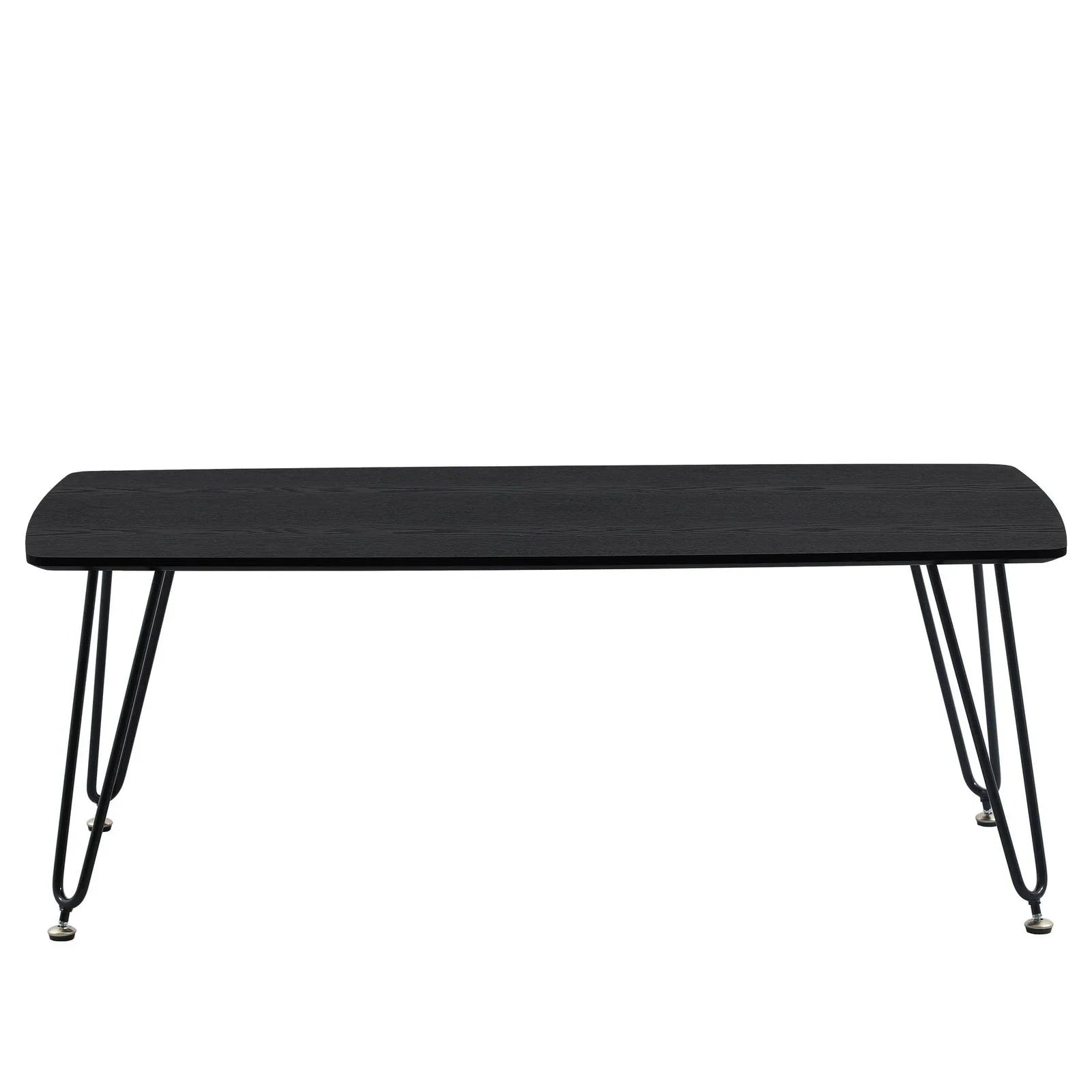 Elmwood Rectangular Coffee Table with Ash Wood Tabletop in Iron - Elax Furniture