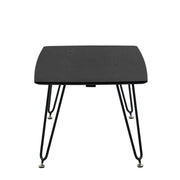 Elmwood Rectangular Coffee Table with Ash Wood Tabletop in Iron - Elax Furniture