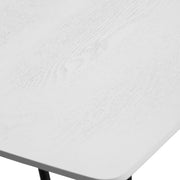 Elmwood Rectangular Coffee Table with Ash Wood Tabletop in Iron - Elax Furniture