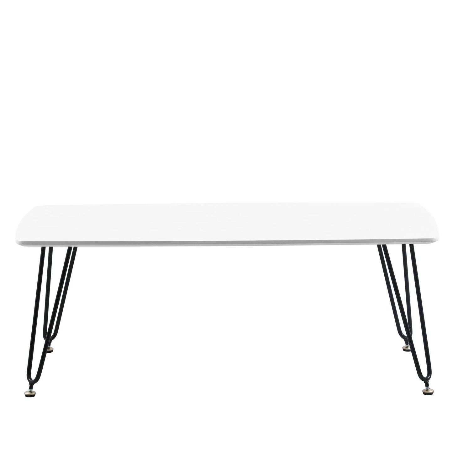 Elmwood Rectangular Coffee Table with Ash Wood Tabletop in Iron - Elax Furniture