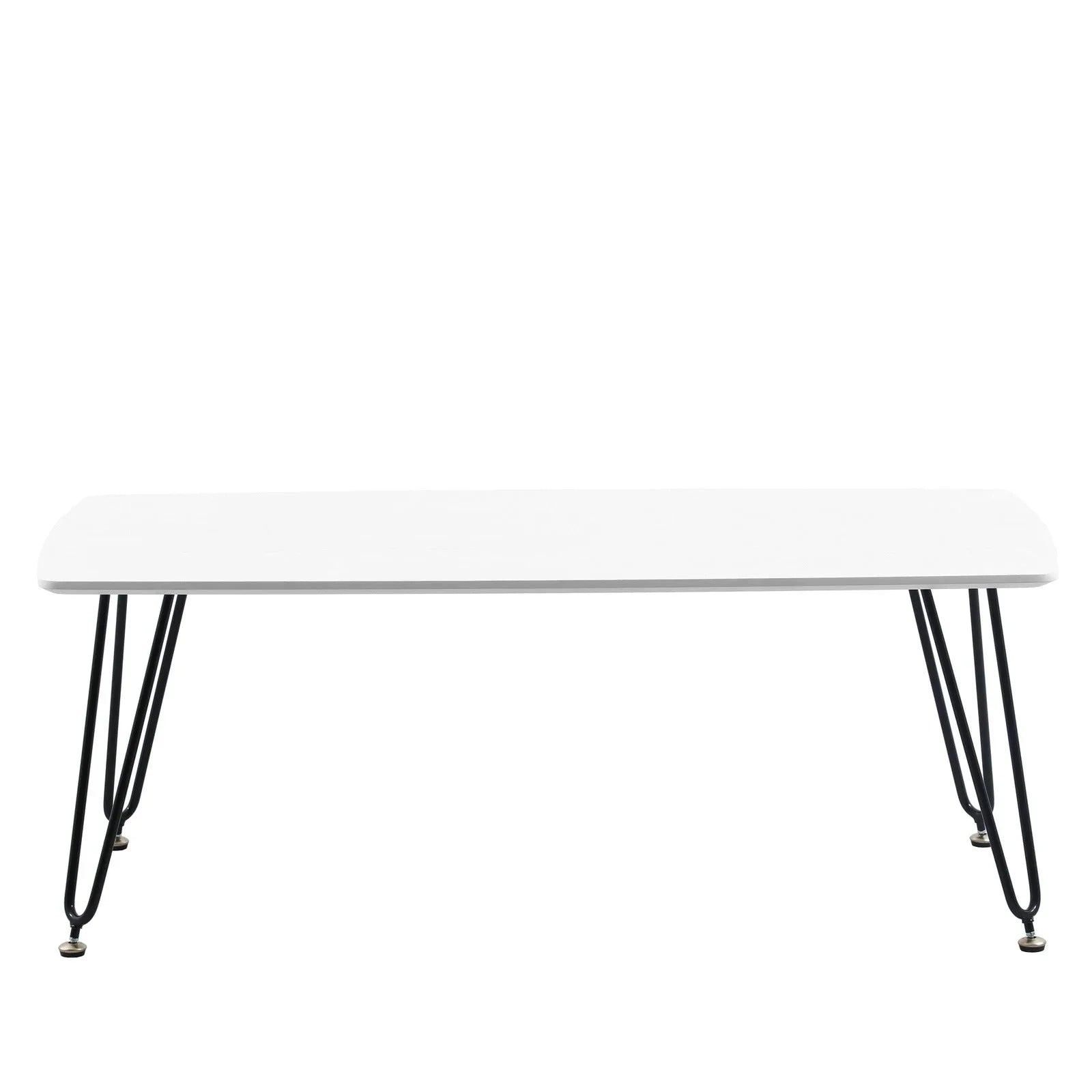 Elmwood Rectangular Coffee Table with Ash Wood Tabletop in Iron - Elax Furniture