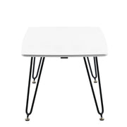 Elmwood Rectangular Coffee Table with Ash Wood Tabletop in Iron - Elax Furniture
