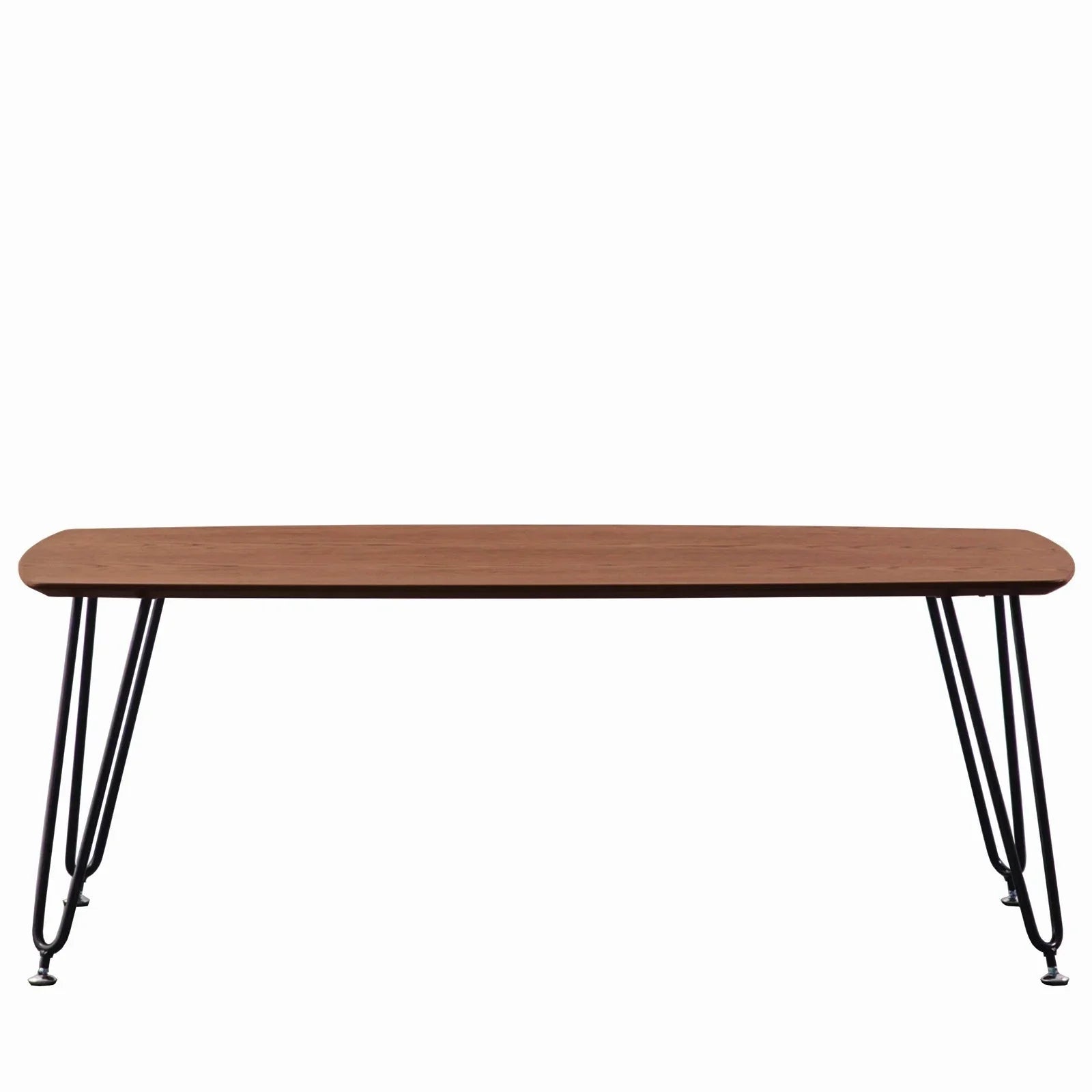 Elmwood Rectangular Coffee Table with Ash Wood Tabletop in Iron - Elax Furniture