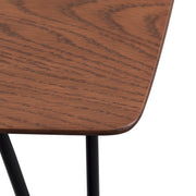 Elmwood Rectangular Coffee Table with Ash Wood Tabletop in Iron - Elax Furniture