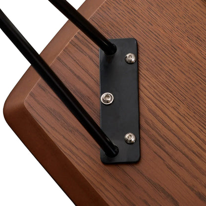 Elmwood Rectangular Coffee Table with Ash Wood Tabletop in Iron - Elax Furniture