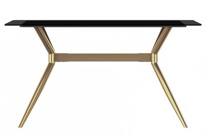 Elega Rectangular Dining Table with Sintered Stone or Glass Rectangular Top and Stainless Steel Base - Elax Furniture