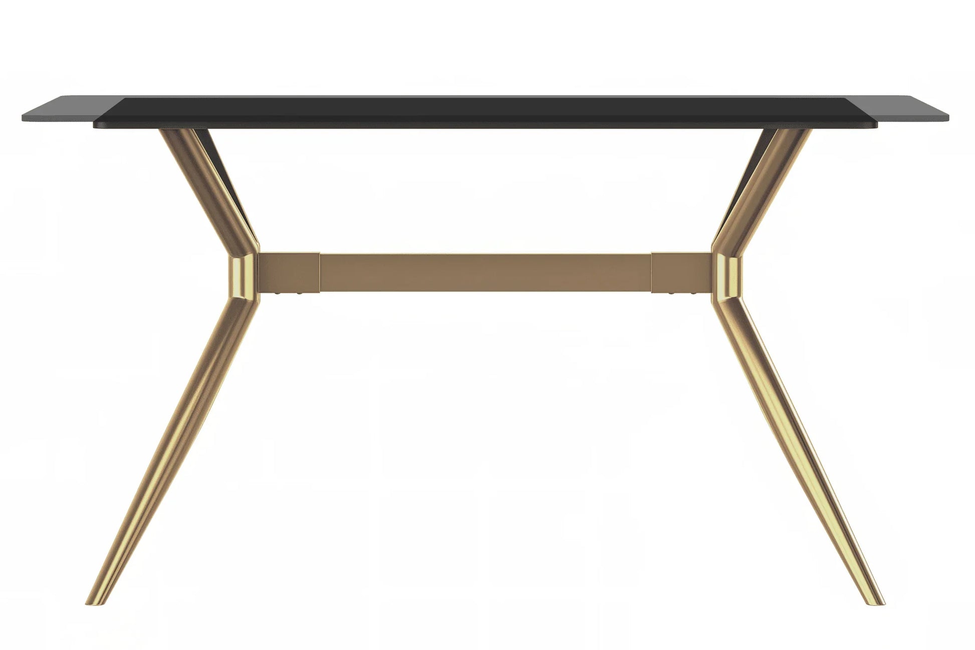 Elega Rectangular Dining Table with Sintered Stone or Glass Rectangular Top and Stainless Steel Base - Elax Furniture