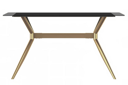Elega Rectangular Dining Table with Sintered Stone or Glass Rectangular Top and Stainless Steel Base - Elax Furniture