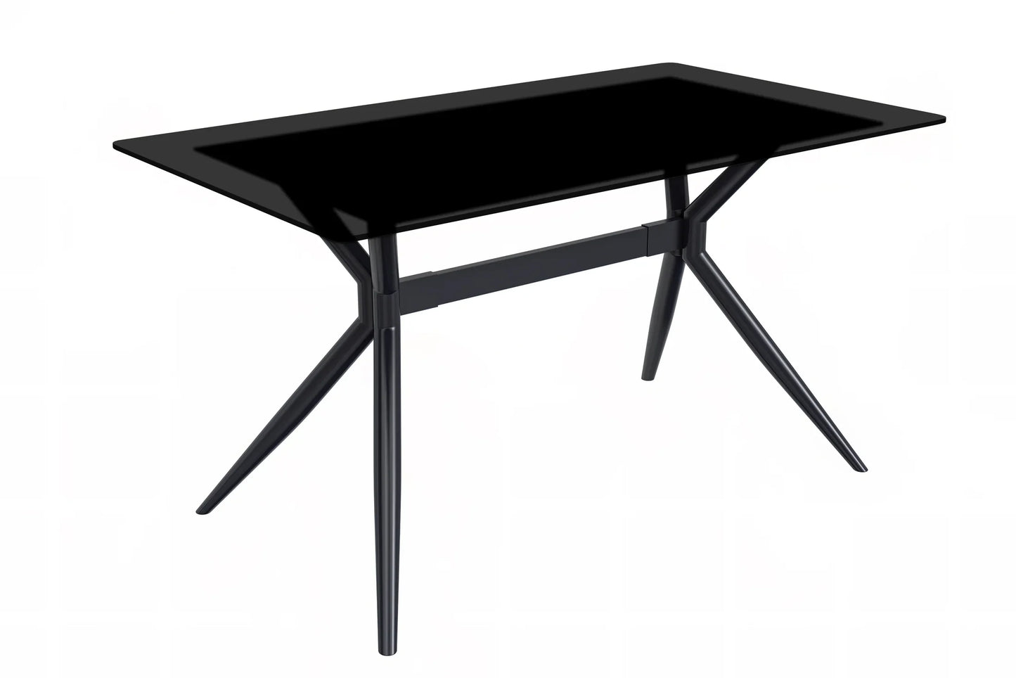 Elega Rectangular Dining Table with Sintered Stone or Glass Rectangular Top and Stainless Steel Base - Elax Furniture
