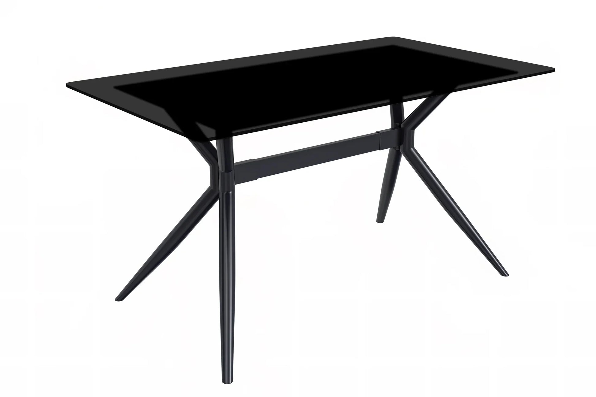 Elega Rectangular Dining Table with Sintered Stone or Glass Rectangular Top and Stainless Steel Base - Elax Furniture