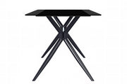 Elega Rectangular Dining Table with Sintered Stone or Glass Rectangular Top and Stainless Steel Base - Elax Furniture