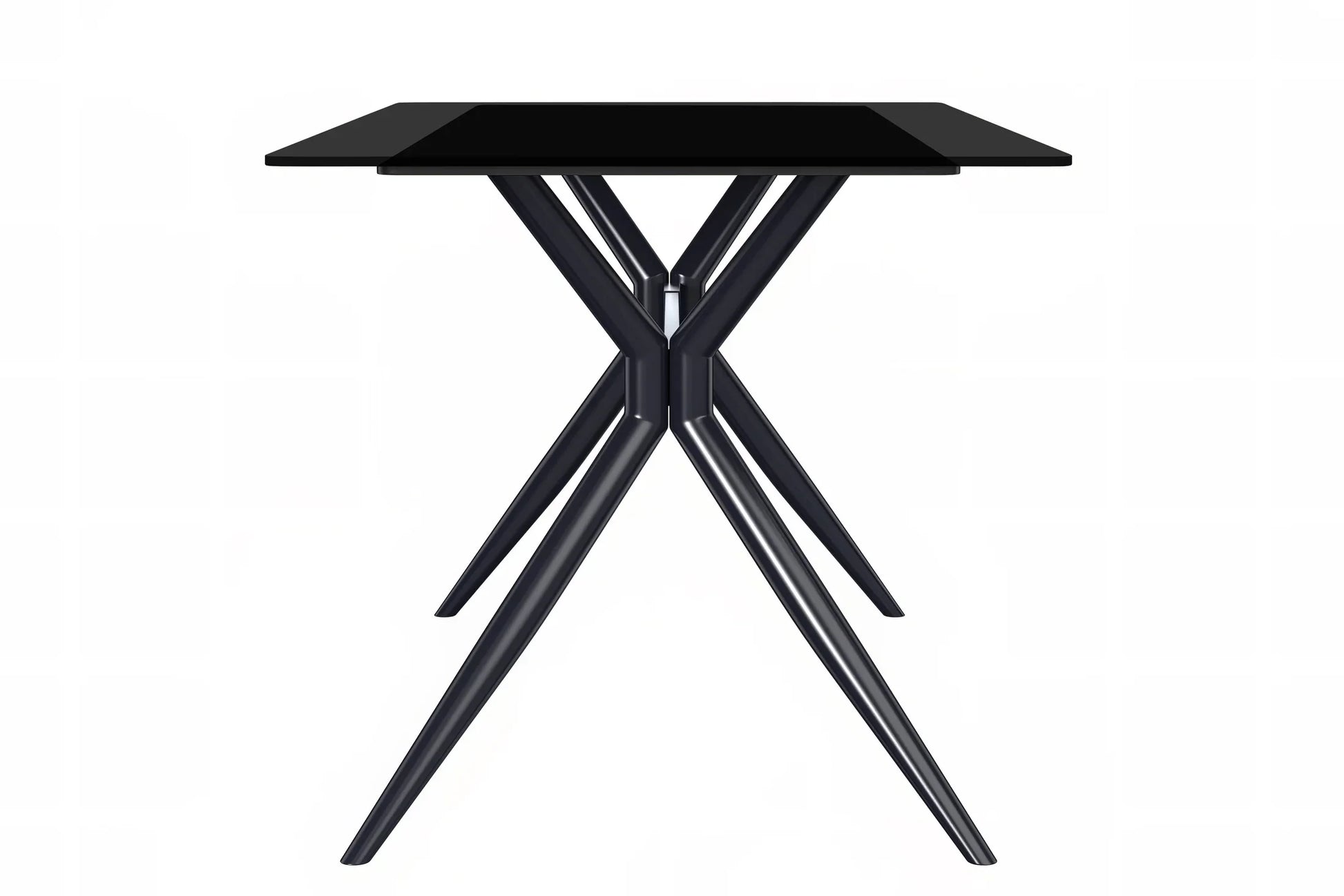 Elega Rectangular Dining Table with Sintered Stone or Glass Rectangular Top and Stainless Steel Base - Elax Furniture
