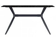 Elega Rectangular Dining Table with Sintered Stone or Glass Rectangular Top and Stainless Steel Base - Elax Furniture