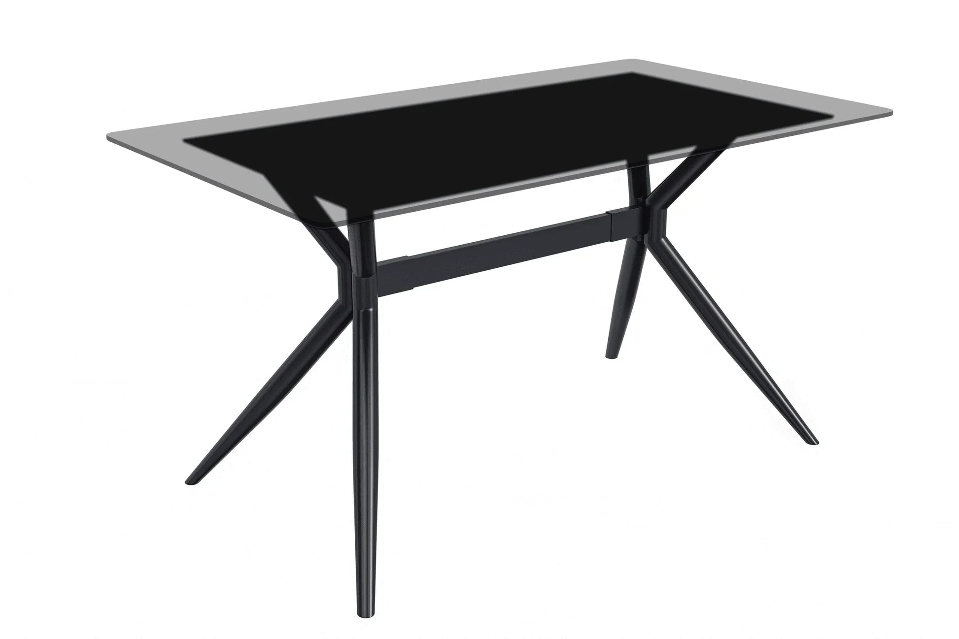 Elega Rectangular Dining Table with Sintered Stone or Glass Rectangular Top and Stainless Steel Base - Elax Furniture
