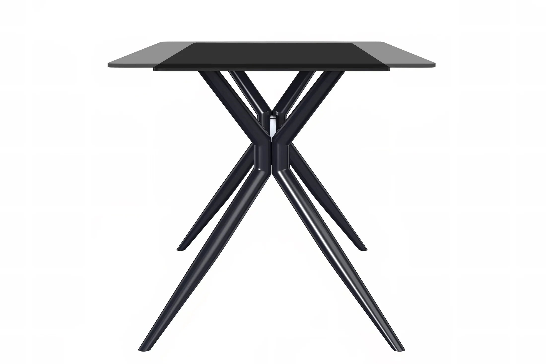 Elega Rectangular Dining Table with Sintered Stone or Glass Rectangular Top and Stainless Steel Base - Elax Furniture