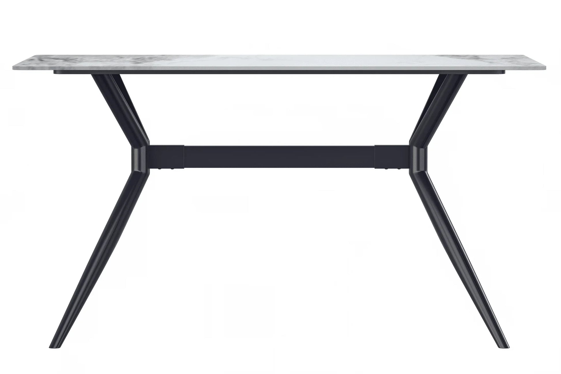 Elega Rectangular Dining Table with Sintered Stone or Glass Rectangular Top and Stainless Steel Base - Elax Furniture