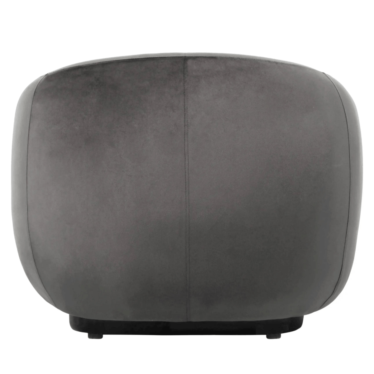 Faze Modern Barrel Accent Chair in Velvet with Wooden Base Light Grey CHAIR Leisuremod