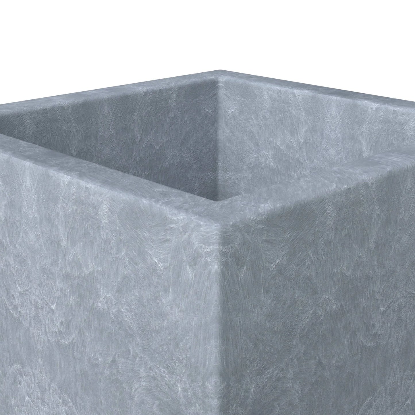 Fern 5-Piece Modern Fiberstone and MGO Clay Square Planter Set for Indoor and Outdoor - Elax Furniture