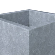 Fern 5-Piece Modern Fiberstone and MGO Clay Square Planter Set for Indoor and Outdoor - Elax Furniture