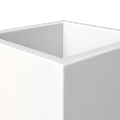 Fern 5-Piece Modern Fiberstone and MGO Clay Square Planter Set for Indoor and Outdoor - Elax Furniture