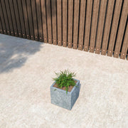 Fern Fiberstone and MGO Clay Mid-Century Modern Square Planter Pot for Indoor and Outdoor - Elax Furniture