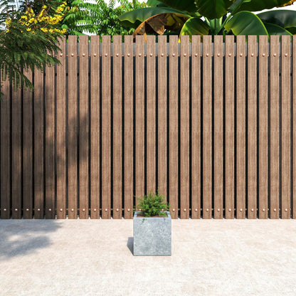 Fern Fiberstone and MGO Clay Mid-Century Modern Square Planter Pot for Indoor and Outdoor - Elax Furniture