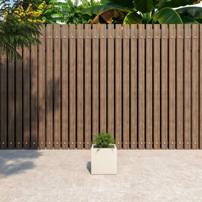 Fern Fiberstone and MGO Clay Mid-Century Modern Square Planter Pot for Indoor and Outdoor - Elax Furniture