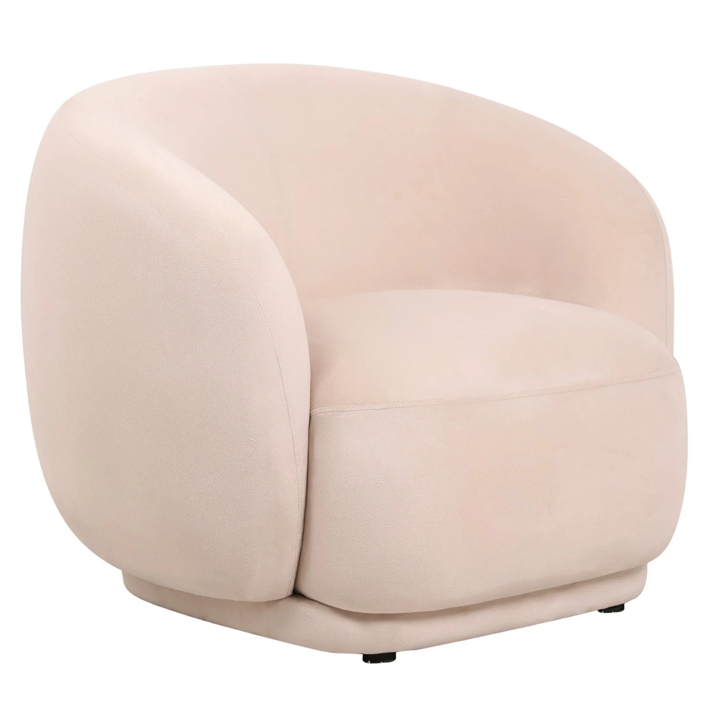 Faze Accent Chair Upholstered in Velvet Single-Seater Sofa Padded Seat and Back - Elax Furniture