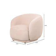 Faze Accent Chair Upholstered in Velvet Single-Seater Sofa Padded Seat and Back - Elax Furniture