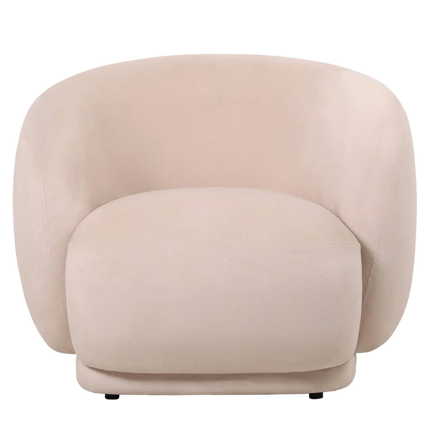 Faze Accent Chair Upholstered in Velvet Single-Seater Sofa Padded Seat and Back - Elax Furniture