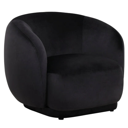 Faze Accent Chair Upholstered in Velvet Single-Seater Sofa Padded Seat and Back - Elax Furniture