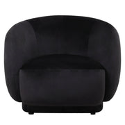 Faze Accent Chair Upholstered in Velvet Single-Seater Sofa Padded Seat and Back - Elax Furniture