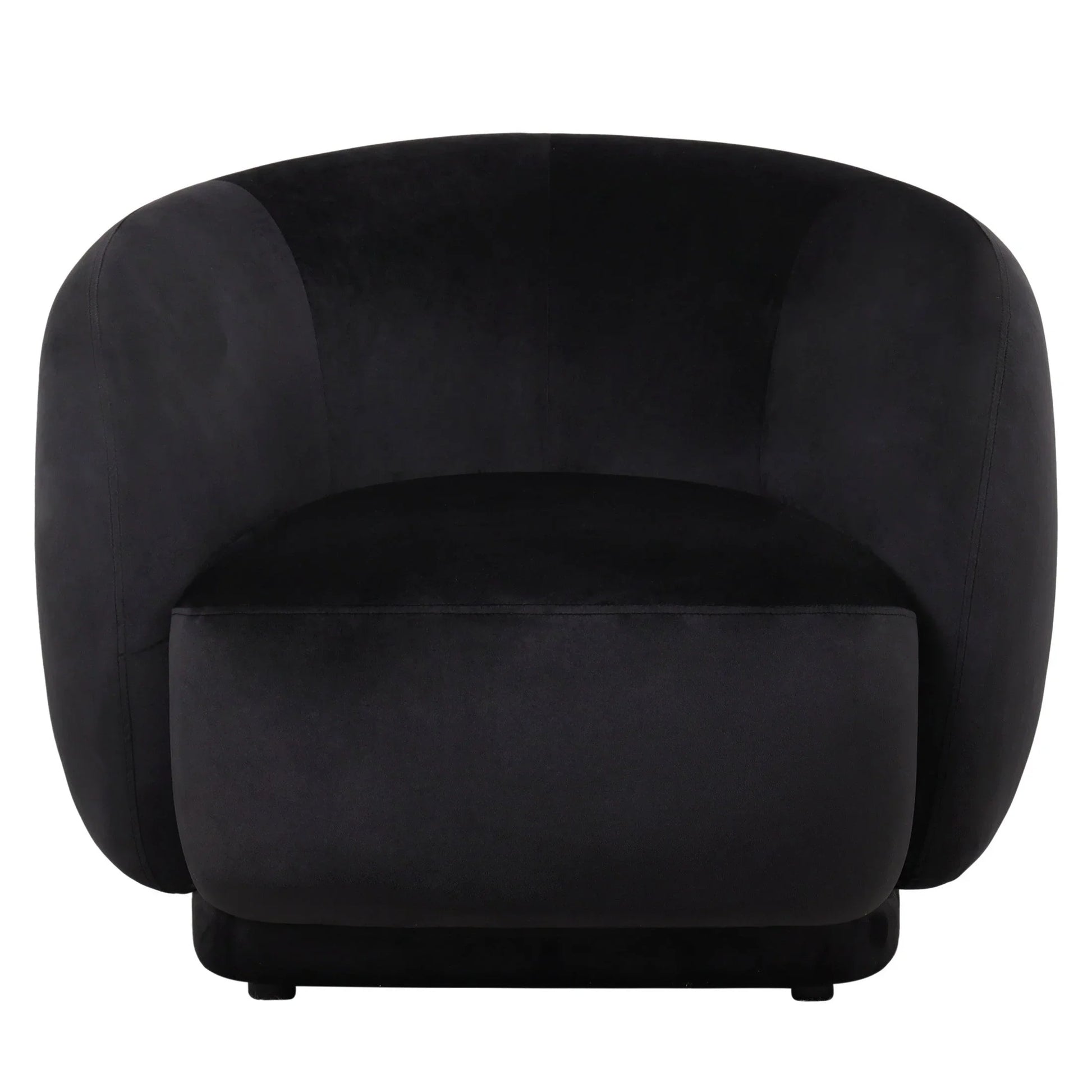 Faze Accent Chair Upholstered in Velvet Single-Seater Sofa Padded Seat and Back - Elax Furniture