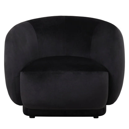 Faze Accent Chair Upholstered in Velvet Single-Seater Sofa Padded Seat and Back - Elax Furniture